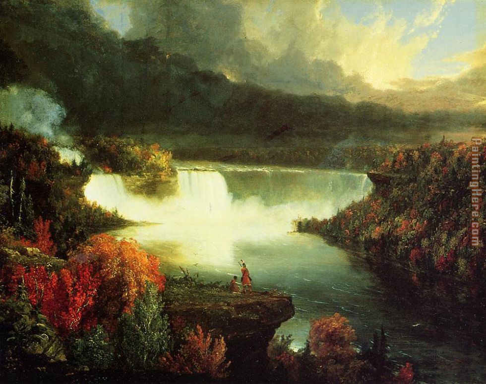 Niagara Falls painting - Thomas Cole Niagara Falls art painting